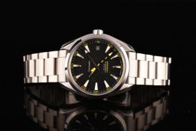 Omega Aqua Terra 150 M Swiss ETA 2836 Automatic Full Steel with Black Dial and Stick Markers -1:1 Original (BP) - Click Image to Close