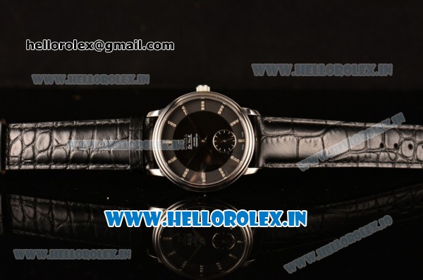 Omega De Ville Co-Axial Swiss ETA 2824 Automatic Steel Case with Black Dial and Diamonds Markers - Click Image to Close