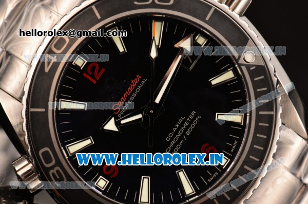 Omega Seamaster Planet Ocean Clone 8500 Automatic Full Steel with Black Dial and Stick Markers - 1:1 Original (AT) - Click Image to Close
