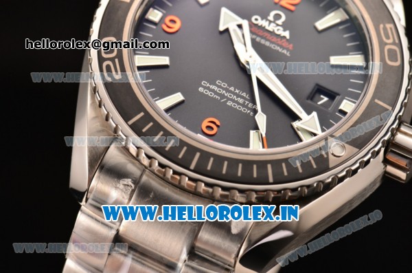 Omega Seamaster Planet Ocean Clone 8500 Automatic Full Steel with Black Dial and Stick Markers - 1:1 Original (AT) - Click Image to Close
