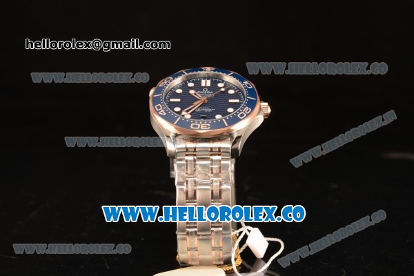 Omega Seamaster New Collection Senda Gold On Steel With Clone Omega 8500 Automatic Blue Dial 210.20.42.20.03.002 - Click Image to Close