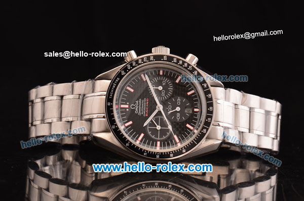 Omega Speedmaster Racing Automatic with Black Dial and Bezel - Click Image to Close