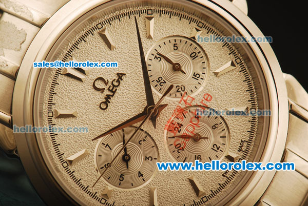 Omega De Ville Automatic Full Steel with Silver Dial and Silver Stick Markers - Click Image to Close