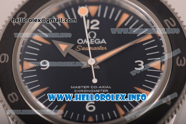 Omega Aqua Terra 150m GMT Clone Omega 8505 Automatic Stainless Steel Case/Bracelet with Black Dial and Stick Markers - Click Image to Close