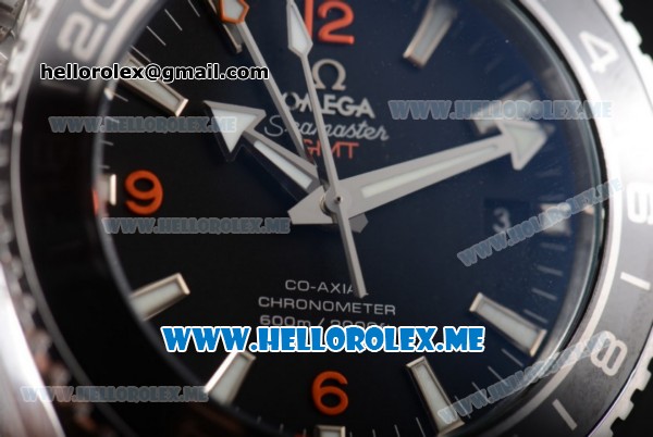 Omega Seamaster Planet Ocean Clone Omega 8906 Automatic Stainless Steel Case/Bracelet with Black Dial and Stick Markers (BP) - Click Image to Close