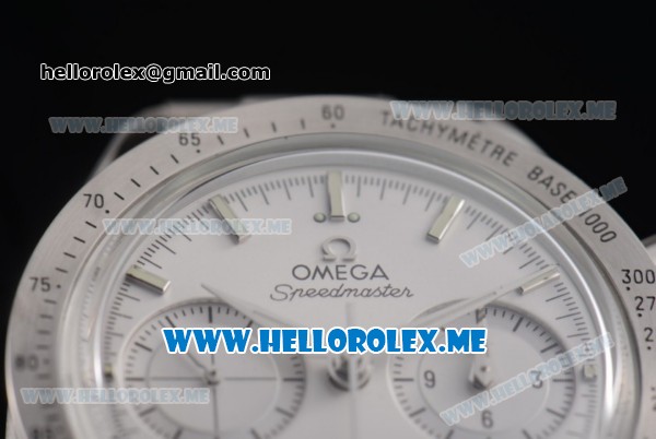 Omega Speedmaster'57 Co-Axial Clone Omega 9300 Automatic Steel Case/Bracelet with White Dial and Stick Markers (EF) - Click Image to Close