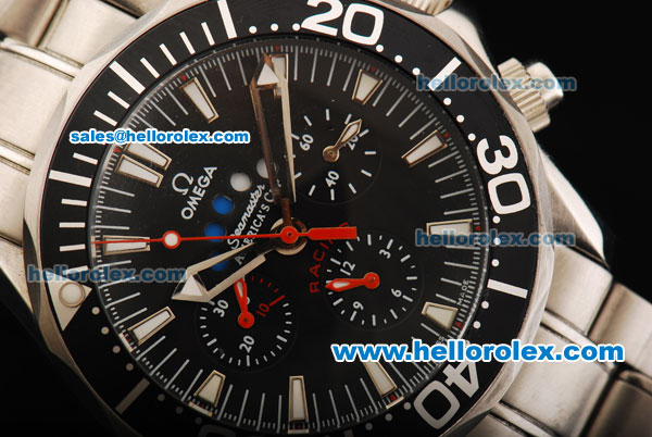 Omega Seamaster America's Cup Automatic Movement with Black Dial and Bezel - Click Image to Close
