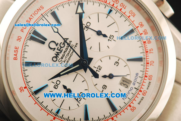 Omega Seamaster Automatic Movement Full Steel with White Dial-Olympic Edition - Click Image to Close