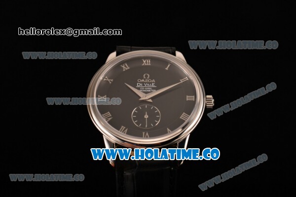 Omega De Ville Co-Axial Asia Automatic Steel Case with Black Dial and Roman Numeral Markers - Click Image to Close
