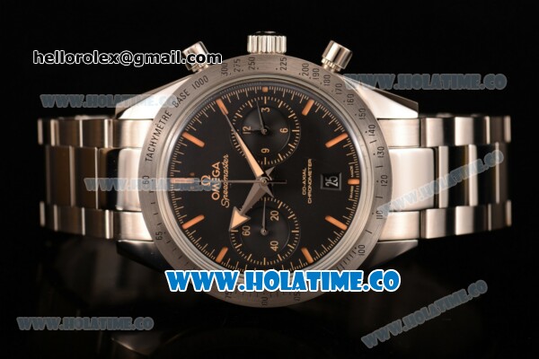 Omega Speedmaster '57 Co-Axial Chronograph Clone Omega 9300 Automatic Steel Case/Bracelet with Black Dial and Stick Markers (EF) - Click Image to Close