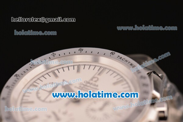 Omega Speedmaster Broad Arrow Chrono Venus 75 Manual Winding Full Steel with White Dial and Silver Stick Markers - Click Image to Close