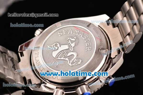 Omega Planet Ocean Chrono Swiss Valjoux 7750 Automatic Full Steel with Ceramic Bezel and Numeral/Stick Markers -1:1 Original NOOB Best Edition - Click Image to Close
