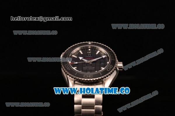 Omega Omega Seamaster Planet Ocean 600M SKYFALL Limited Edition Clone 8500 Automatic Steel Case/Bracelet with Black Grids Dial and White Stick Markers (EF) - Click Image to Close