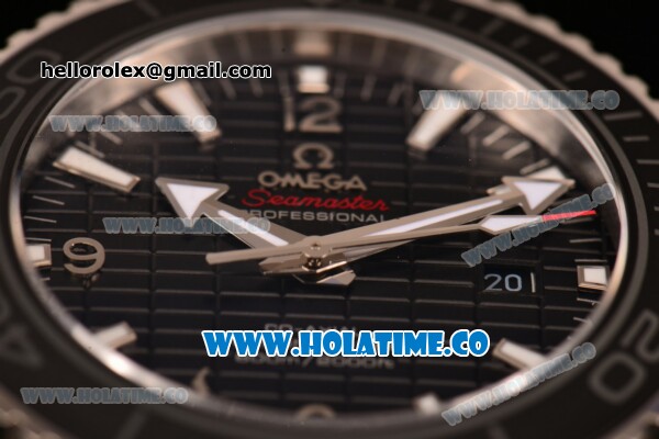 Omega Omega Seamaster Planet Ocean 600M SKYFALL Limited Edition Clone 8500 Automatic Steel Case/Bracelet with Black Grids Dial and White Stick Markers (EF) - Click Image to Close
