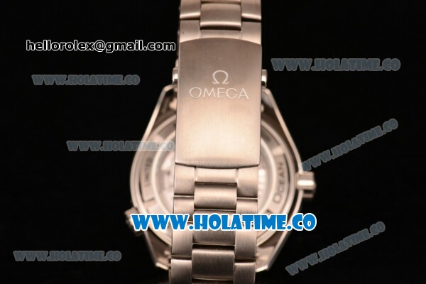 Omega Planet Ocean Clone 8500 Automatic Steel Case/Bracelet with Black Dial and White Stick Markers (EF) - Click Image to Close