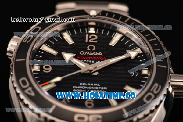 Omega Seamaster Planet Ocean 600 M 007 Limited Edition Clone 8500 Automatic Steel Case with Black Ceramic Bezel and Stick Markers (KW) - Click Image to Close