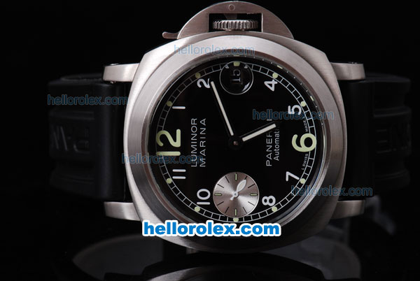 Panerai Luminor Marina Pam 086 Chronograph Automatic with White Bezel and Black Dial - Click Image to Close