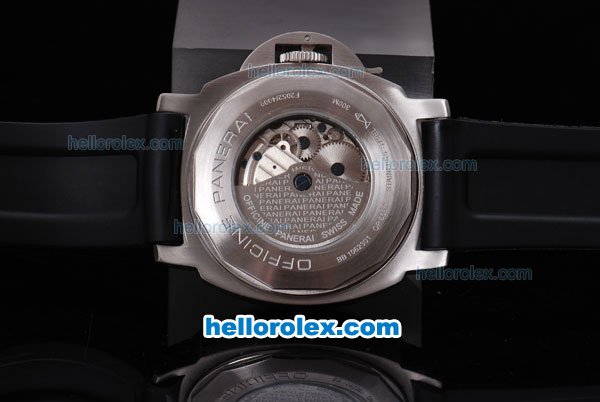Panerai Luminor Marina Pam 086 Chronograph Automatic with White Bezel and Black Dial - Click Image to Close