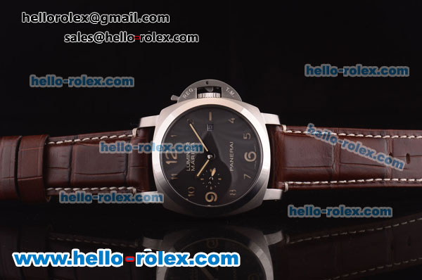 Panerai Luminor Marina 1950 3 Days PAM 00359 Automatic Movement Steel Case with Black Dial - Click Image to Close