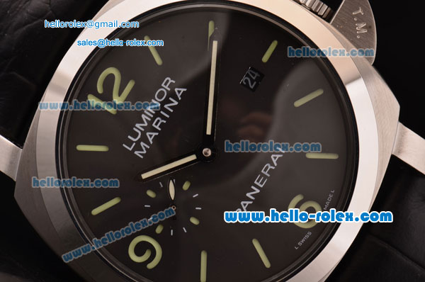 Panerai Luminor Marina 1950 3 Days PAM00392 Automatic Steel Case with Black Dial - Click Image to Close