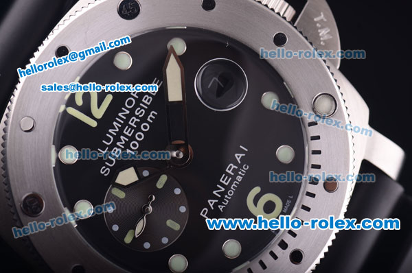 Panerai Pam 064 Submersible Automatic Steel Case with Black Dial and Luminous Markers-7750 Coating - Click Image to Close