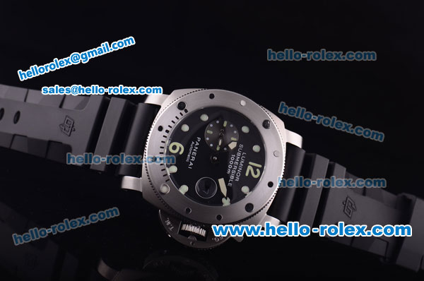 Panerai Pam 064 Submersible Automatic Steel Case with Black Dial and Luminous Markers-7750 Coating - Click Image to Close