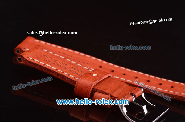 Panerai Orange Calf Leather Strap - Click Image to Close