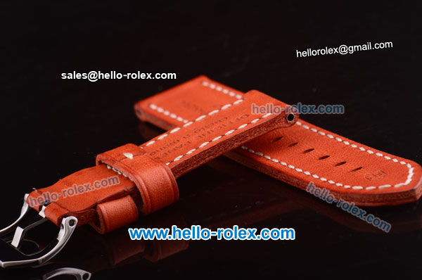 Panerai Orange Calf Leather Strap - Click Image to Close