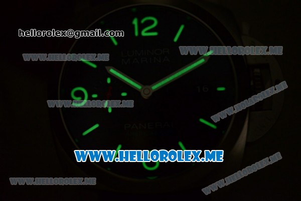 Panerai Luminor Marina 1950 America's Cup 3 Days Automatic PAM 727 Clone P.9010 Automatic Steel Case with Black Dial and Black Leather Strap - 1:1 Original (EF) - Click Image to Close