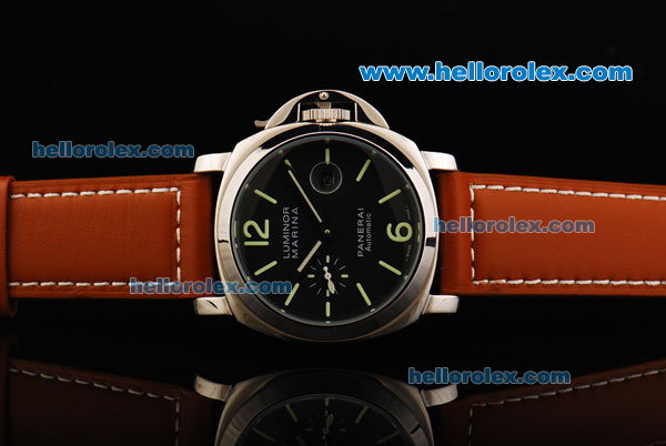 Panerai Luminor Marina PAM104 Black Seal Automatic with Black Dial-New Edition - Click Image to Close