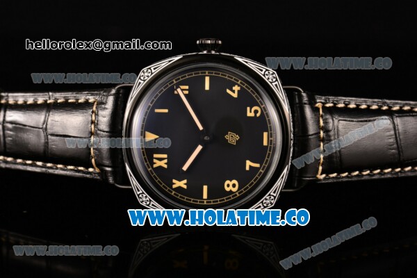 Panerai Radiomir California 3 Days PAM 424 N Asia Automatic PVD Case with Roman Numeral/Arabic Numeral Markers and Black Dial - Click Image to Close