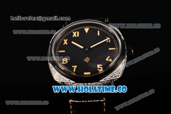 Panerai Radiomir California 3 Days PAM 424 N Asia Automatic PVD Case with Roman Numeral/Arabic Numeral Markers and Black Dial - Click Image to Close