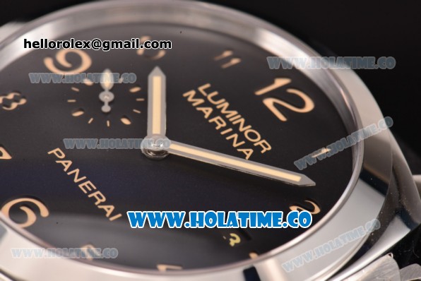 Panerai Luminor Marina 1950 3 Days PAM 359 Clone P.9000 Automatic Steel Case with Black Dial and Arabic Numeral Markers (ZF) - Click Image to Close