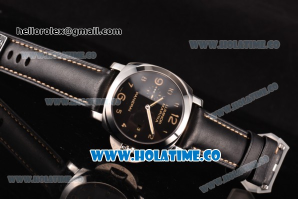 Panerai Luminor Marina 1950 3 Days PAM 359 Clone P.9000 Automatic Steel Case with Black Dial and Arabic Numeral Markers (ZF) - Click Image to Close