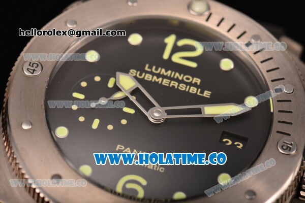 Panerai Luminor Submersible celebrate the 10th anniversary of the Panerai Classic Yachts Challenge Limited Edition Clone P.9000 Automatic Titanium Case with Green Luminous Markers and Black Dial - 1:1 Original (KW) - Click Image to Close