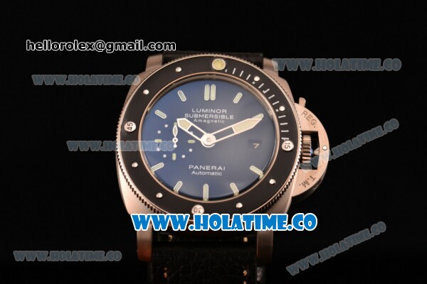 Panerai PAM 389 Luminor Submersible 1950’s Amagnetic 3 Days Automatic Titanio Asia ST Automatic Titanium Case with Black Dial and Stick Markers - Click Image to Close