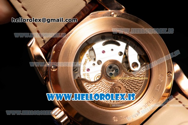 Parmigiani Chronometre Clone Original Movement Rose Gold Case With Calfskin Strap Pink Dial - Click Image to Close