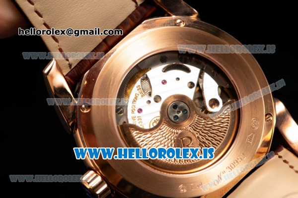 Parmigiani Chronometre Clone Original Movement Rose Gold Case With Calfskin Leather Sliver Dial - Click Image to Close