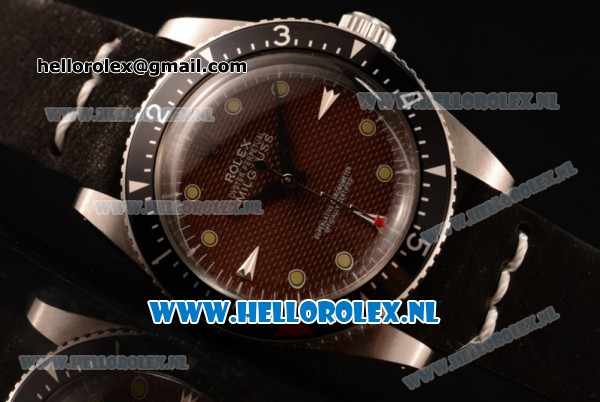 Rolex Milgauss Vintage Asia 2813 Automatic Steel Case with Brown Dial and Black Nylon Strap - Click Image to Close