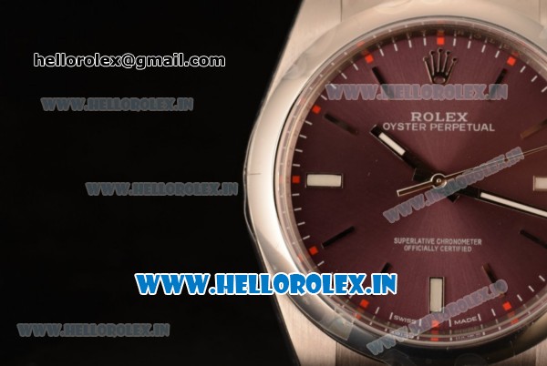 Rolex Oyster Perpetual Air King Clone Rolex 3135 Automatic Rose Gold Case Dark Rhodium Dial With Stick Markers Steel Bracelet- 1:1 Original(AR) - Click Image to Close