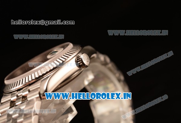 Rolex Datejust 37mm Swiss ETA 2836 Automatic Steel Case with Jubilee Steel Bezel Pink Dial Roman Steel Bracelet - Click Image to Close