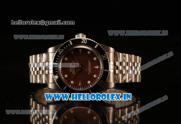 Rolex Milgauss Vintage Steel Case With Brown Dial White Dot Jubilee Bracelet - Click Image to Close