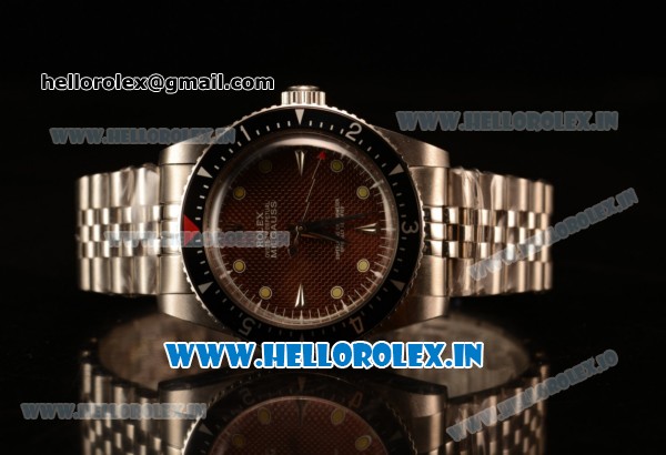 Rolex Milgauss Vintage Steel Case With Brown Dial Yellow Dot Jubilee Bracelet - Click Image to Close