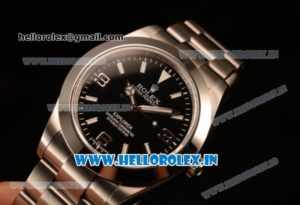 Rolex Explorer II Swiss ETA 2836 Steel Case Black Dial Steel Bracelet - Click Image to Close