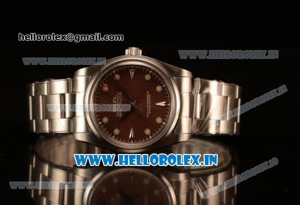 Rolex Milgauss Vintage Steel Case With Brown Dial Yellow Dot Oyster Bracelet - Click Image to Close