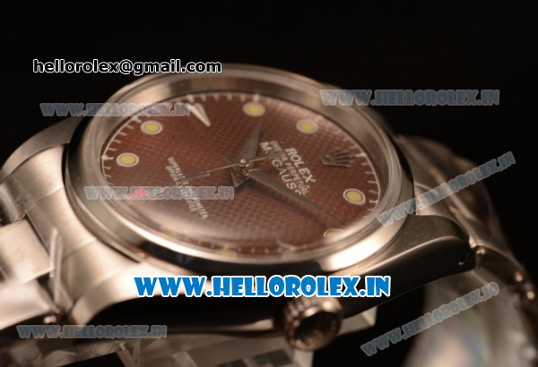 Rolex Milgauss Vintage Steel Case With Brown Dial Yellow Dot Oyster Bracelet - Click Image to Close