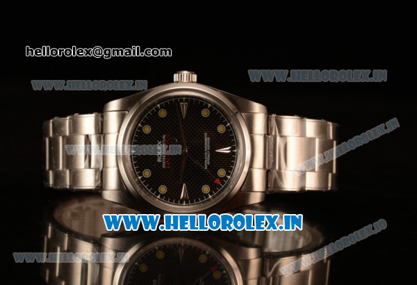 Rolex Milgauss Vintage Steel Case With Black Dial Yellow Dot Oyster Bracelet - Click Image to Close