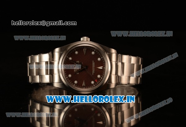 Rolex Milgauss Vintage Steel Case With Brown Dial White Dot Oyster Bracelet - Click Image to Close