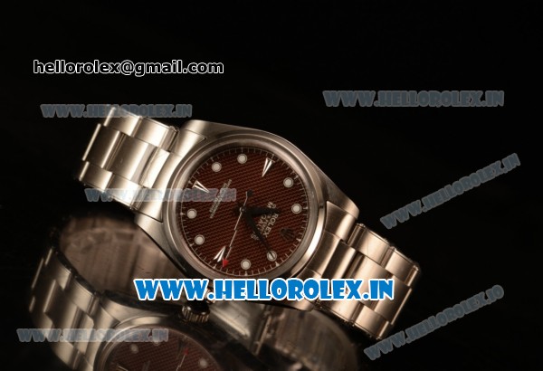 Rolex Milgauss Vintage Steel Case With Brown Dial White Dot Oyster Bracelet - Click Image to Close