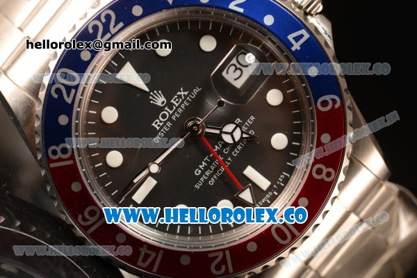 Rolex GMT-Master II Vintage Red/Blue Bezel Automatic (Correct Hand Stack) 16700 - Click Image to Close